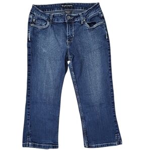 Roadrunner Women's Jeans Size 6 Capris Medium Wash Denim Split Cuff
